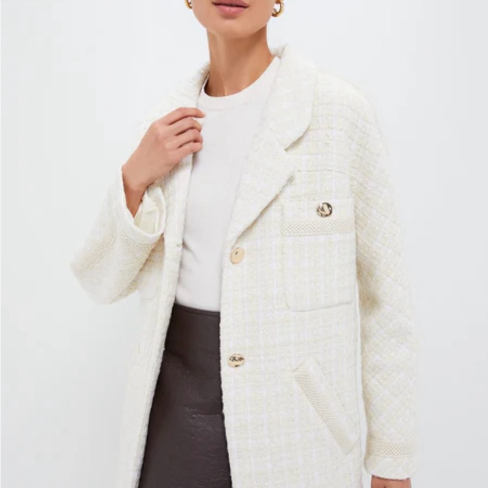 Tuckernuck Cream Tweed Blazer Jacket